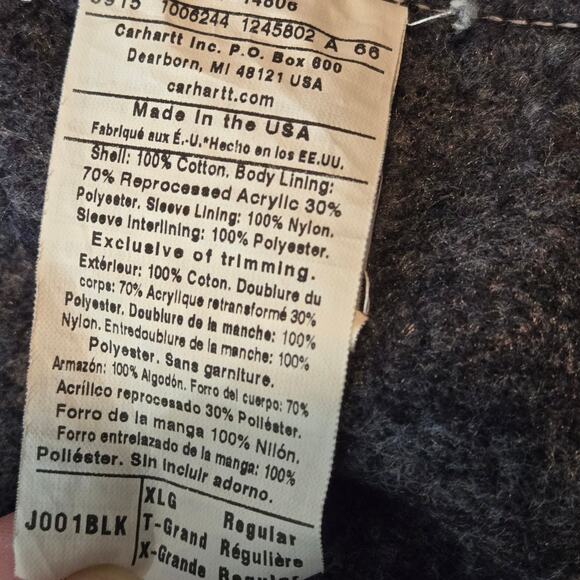 Carhartt Detroit Jacket - Men's XL - USA Made 2015 - Picture 12 of 12